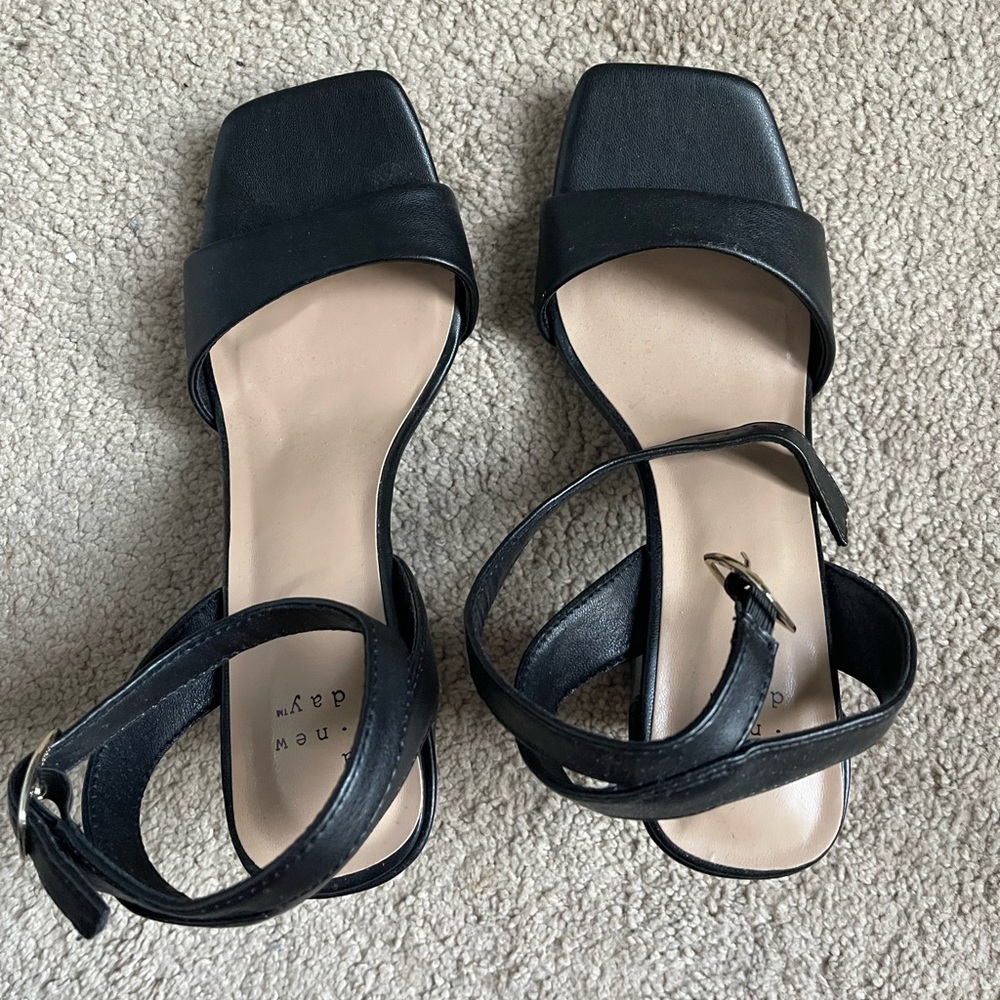 Open Toed, Block Heels - NEVER WORN